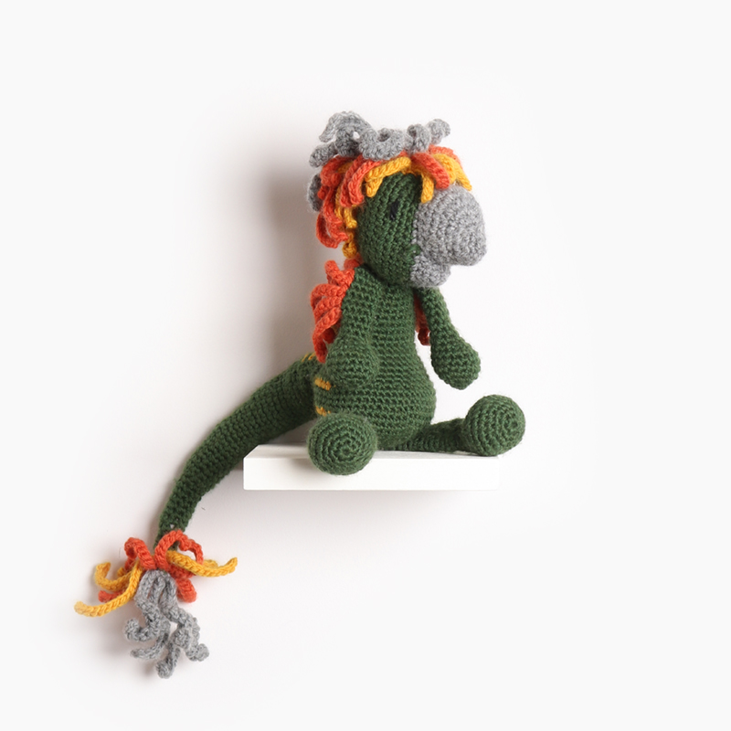 oviraptor dinosaur crochet amigurumi project pattern kerry lord Edward's menagerie